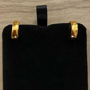 Monica Vinader 18k Gold Vermeil Fiji Huggie Earrings